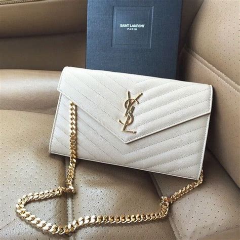 yves saint laurent white handbag